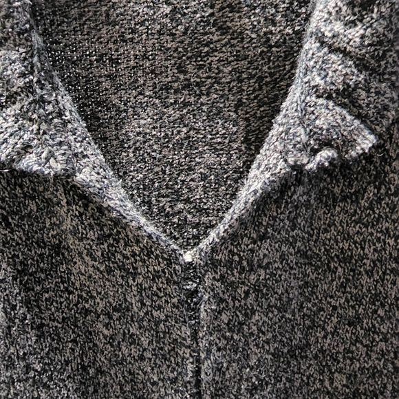 August Silk gray silk and mohair cardigan, size medium - Picture 5 of 5